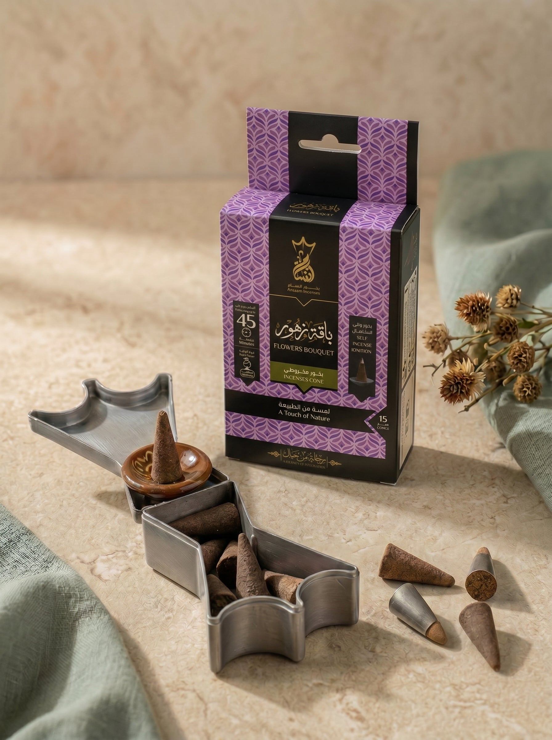 ANSAAM FLOWERS BOUQUET Incenses Cones
