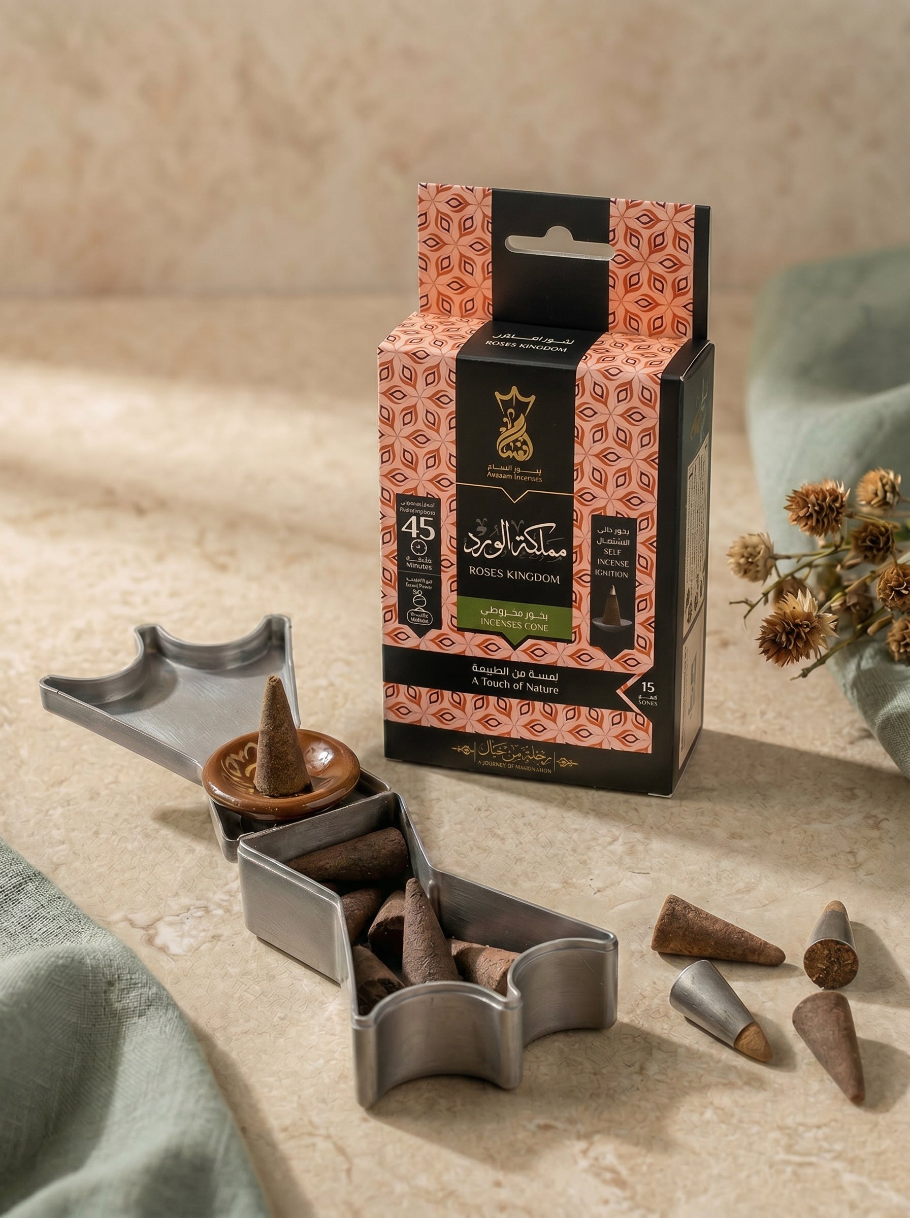 ANSAAM ROSES KINGDOM Incenses Cones