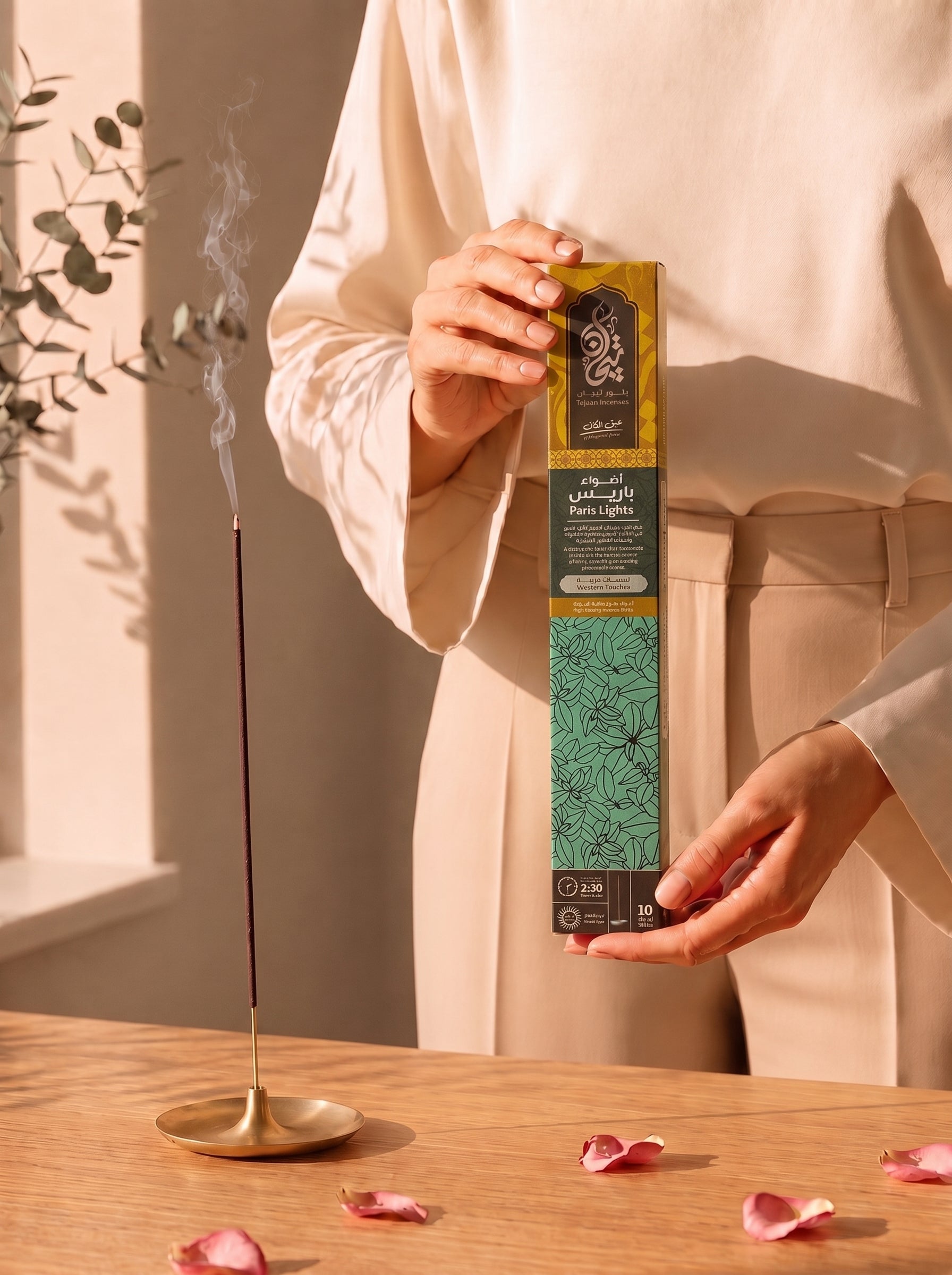 Tejaan Incense | 10 High-Quality Incense Sticks – Burns up to 2:30 Hours