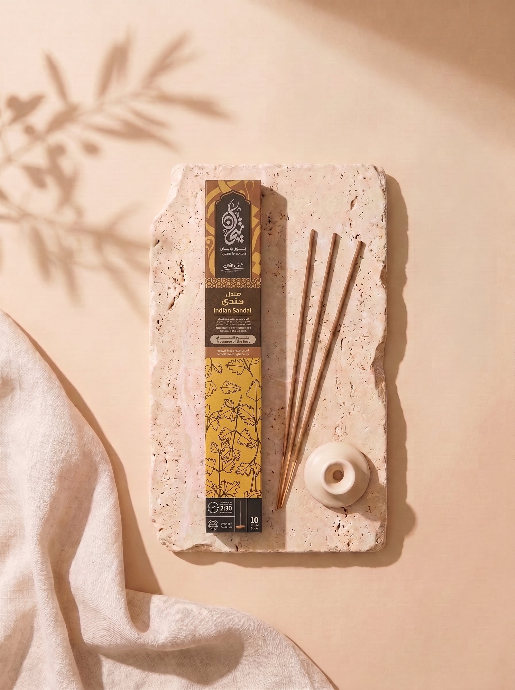 Tejaan Incense | 10 High-Quality Incense Sticks – Burns up to 2:30 Hours
