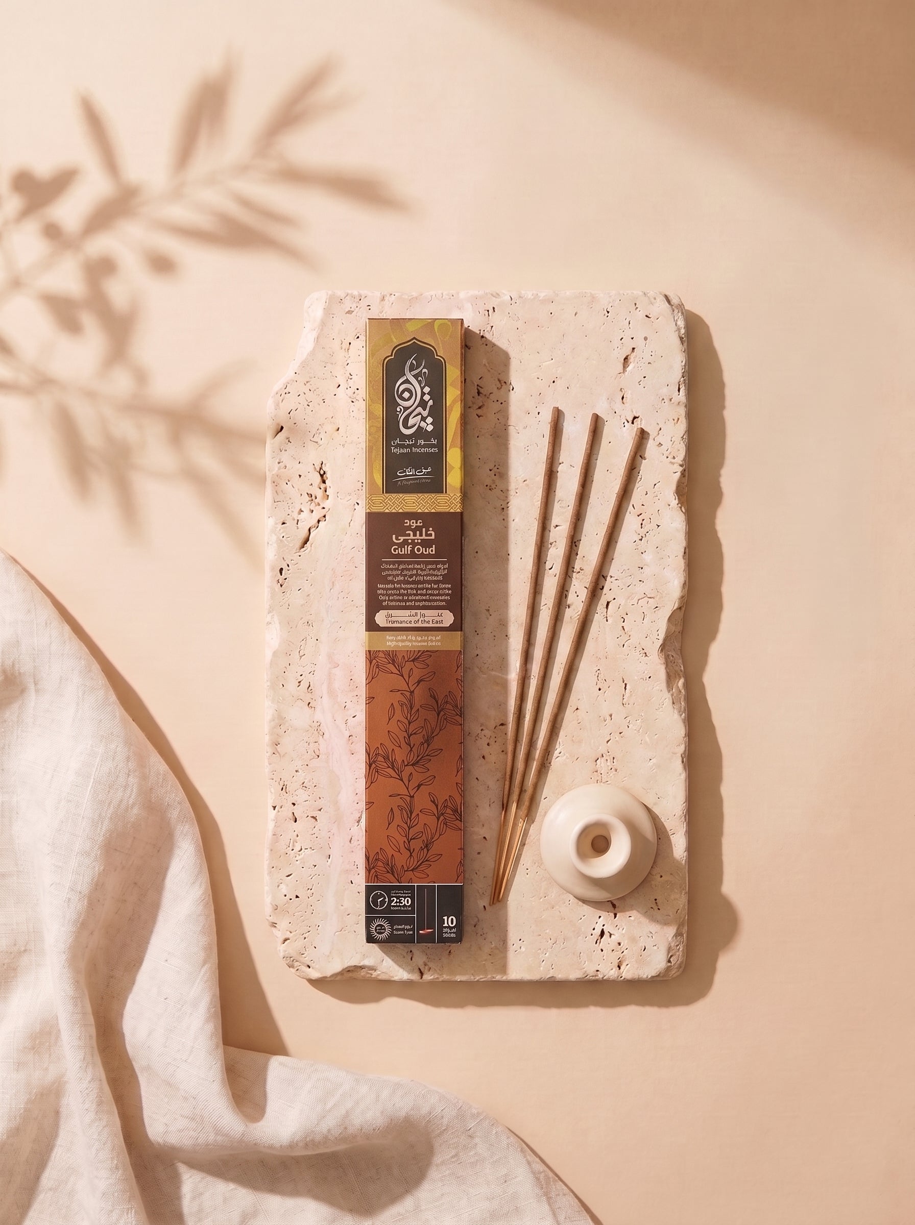 Tejaan Incense | 10 High-Quality Incense Sticks – Burns up to 2:30 Hours