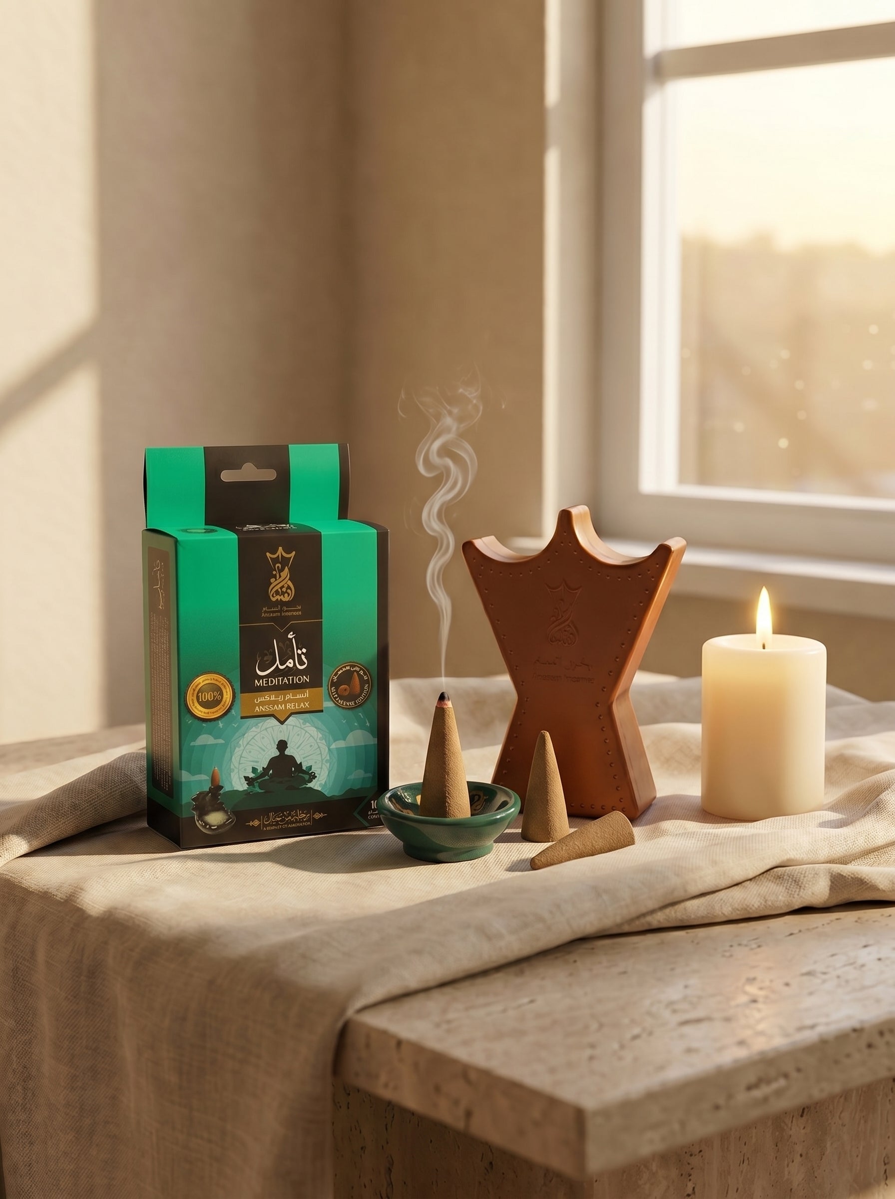 ANSAAM RELAX MEDITATION PYRAMID CONES